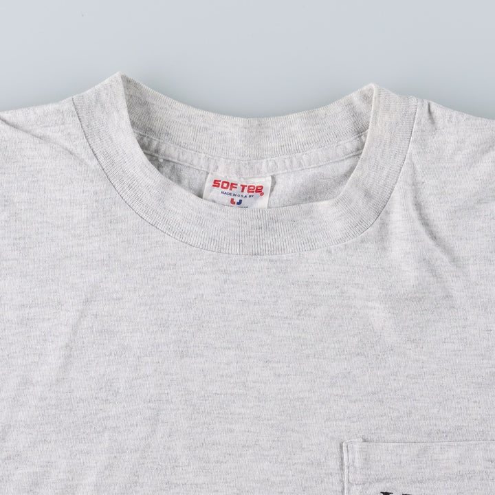 ~90'S Tee Jays SOF TEE BASIC Basic Advertising T-Shirt Made in USA Men's XL equivalent Vintage cotton gray type Vintage Second Hand
