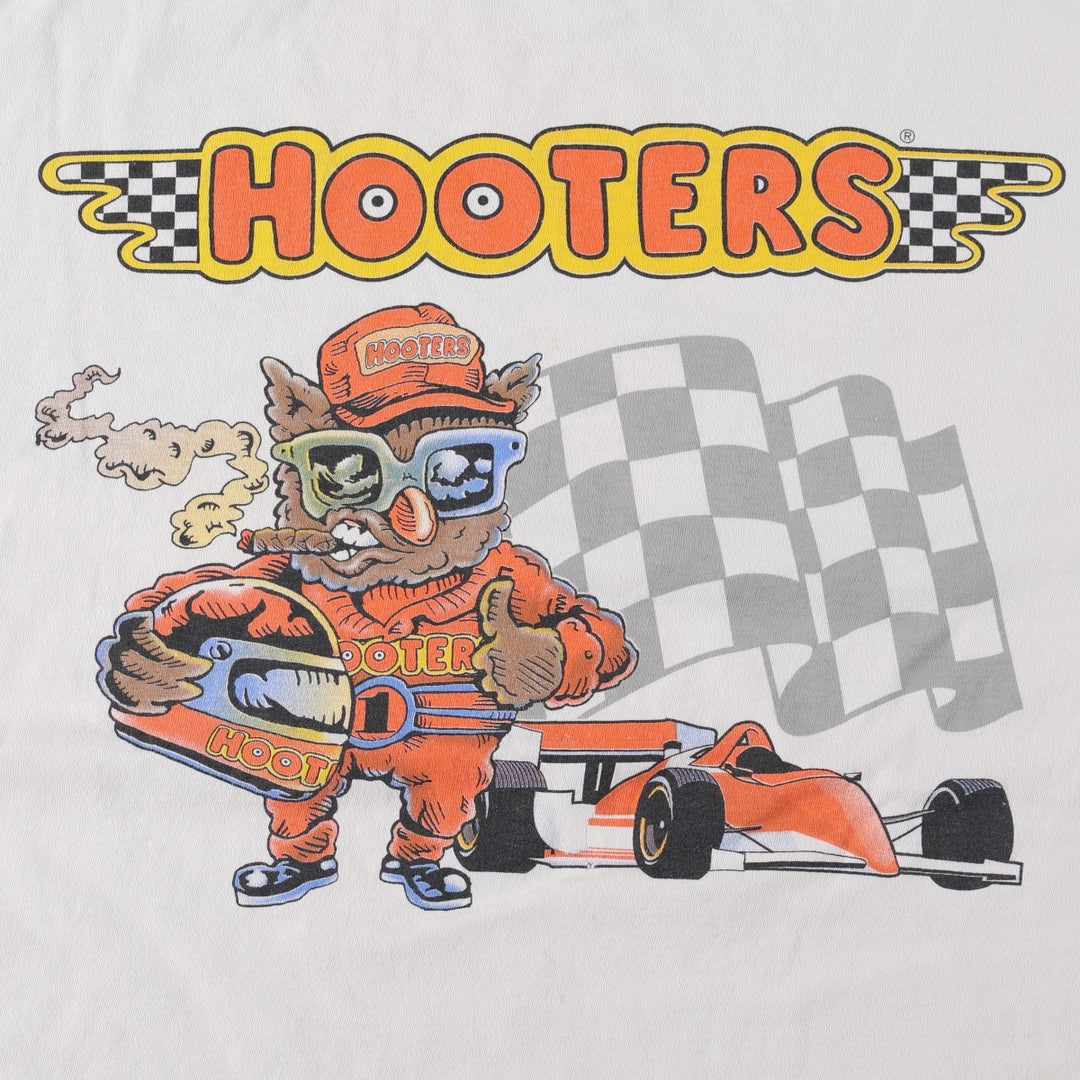 90'S ONEITA PowerPro HOOTERS Advertising T-Shirt, Men's XL equivalent, Vintage cotton white type Vintage Second Hand