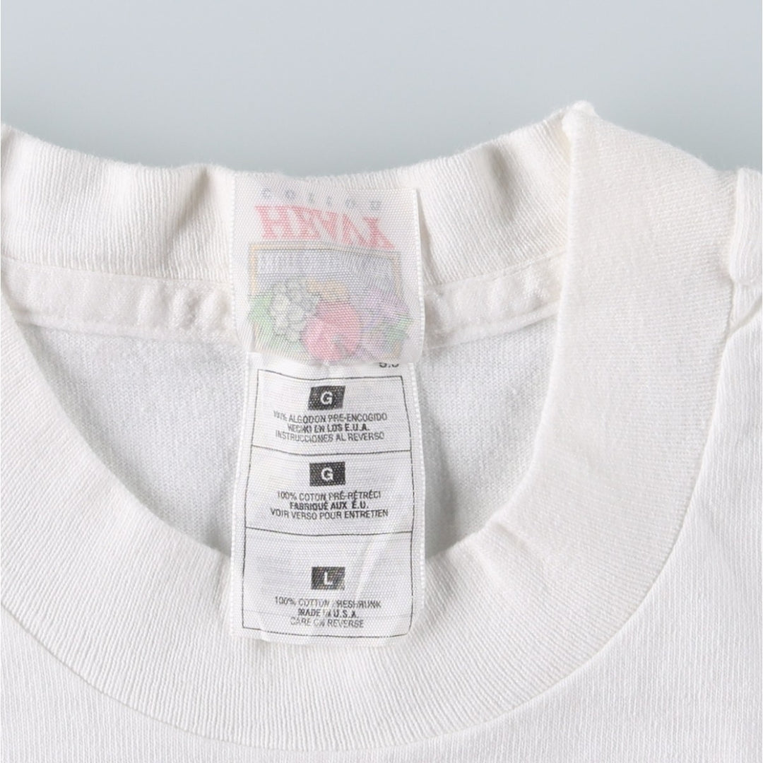 90'S Fruit of the Loom Dr. Pepper Advertising T-Shirt, Made in USA, Men's Size L (approx.), Vintage cotton white type Vintage Second Hand