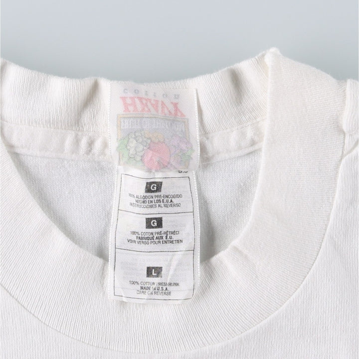 90'S Fruit of the Loom Dr. Pepper Advertising T-Shirt, Made in USA, Men's Size L (approx.), Vintage cotton white type Vintage Second Hand