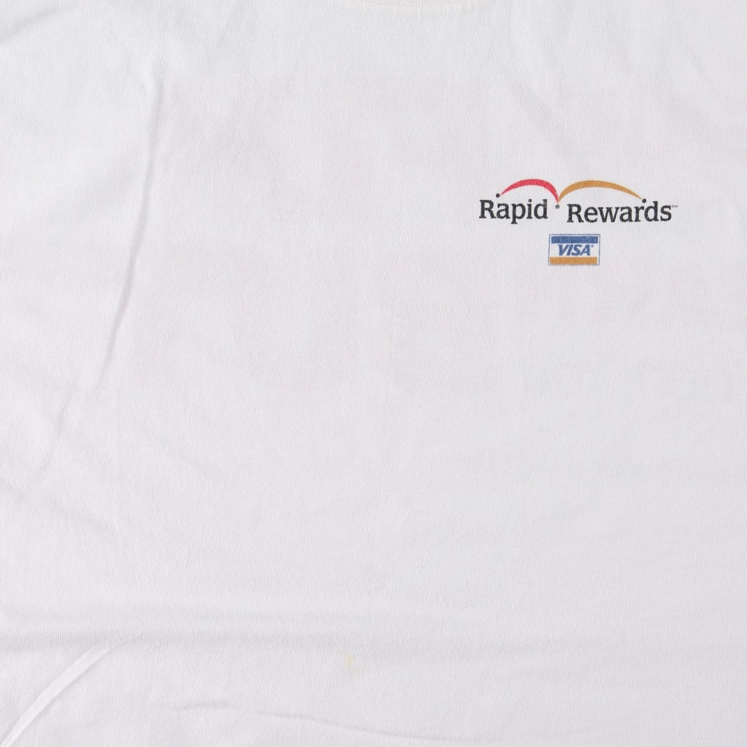 90'S All Sport PRO WEIGHT VISA Advertising T-Shirt, Made in USA, Men's XL equivalent, Vintage cotton white type Vintage Second Hand