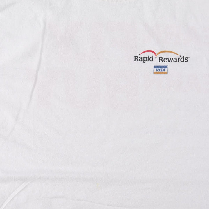 90'S All Sport PRO WEIGHT VISA Advertising T-Shirt, Made in USA, Men's XL equivalent, Vintage cotton white type Vintage Second Hand