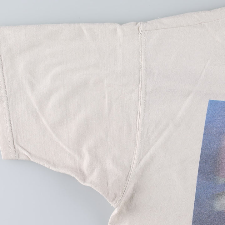 90'S Fruit of the Loom LOFTEEZ Advertising T-Shirt, Made in USA, Men's XL equivalent, Crew Neck (Round Neck), Vintage. cotton white type Vintage Second Hand