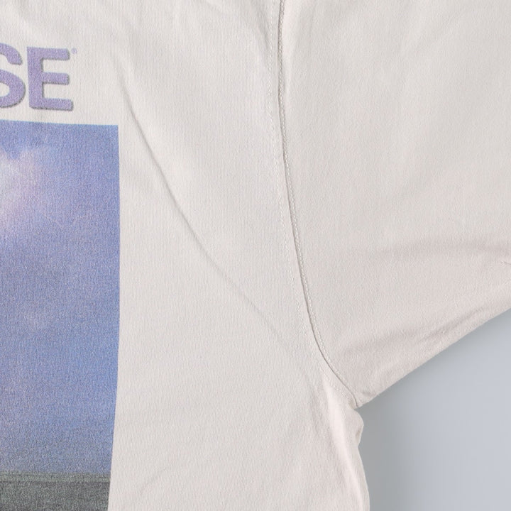 90'S Fruit of the Loom LOFTEEZ Advertising T-Shirt, Made in USA, Men's XL equivalent, Crew Neck (Round Neck), Vintage. cotton white type Vintage Second Hand