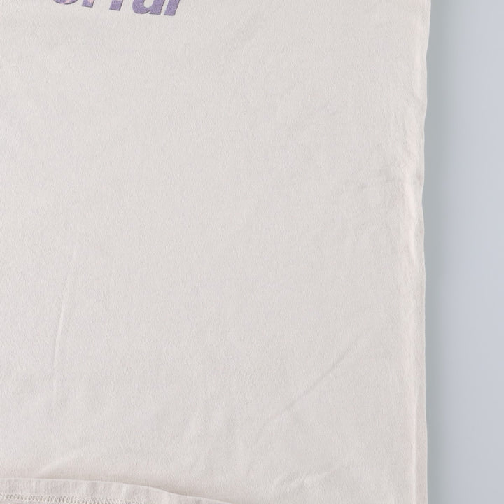 90'S Fruit of the Loom LOFTEEZ Advertising T-Shirt, Made in USA, Men's XL equivalent, Crew Neck (Round Neck), Vintage. cotton white type Vintage Second Hand