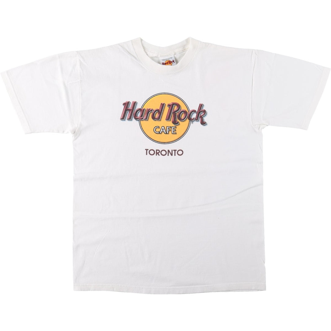90'S HARD ROCK CAFE Hard Rock Cafe Advertising T-shirt Made in USA Men's M Vintage cotton white type Vintage Second Hand