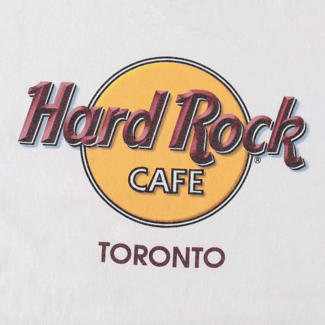 90'S HARD ROCK CAFE Hard Rock Cafe Advertising T-shirt Made in USA Men's M Vintage cotton white type Vintage Second Hand