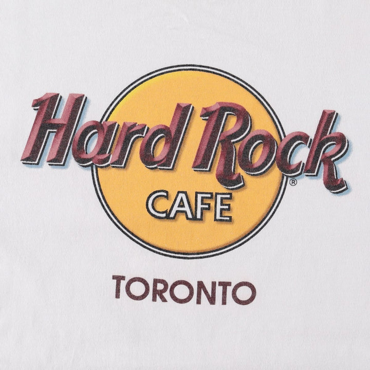 90'S HARD ROCK CAFE Hard Rock Cafe Advertising T-shirt Made in USA Men's M Vintage cotton white type Vintage Second Hand