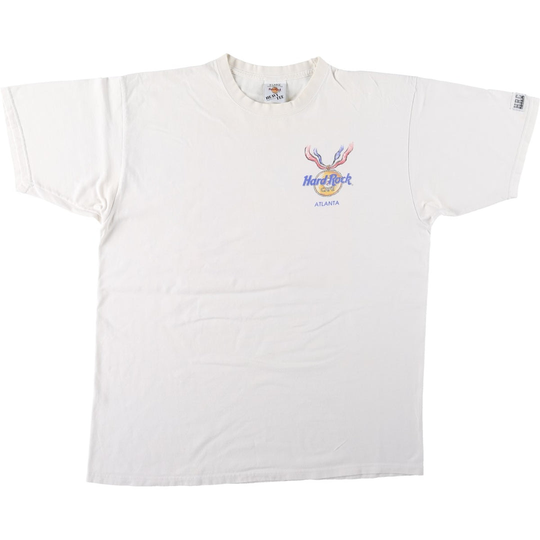 HARD ROCK CAFE Hard Rock Cafe Advertising T-shirt Made in USA Men's XL cotton white type Vintage Second Hand