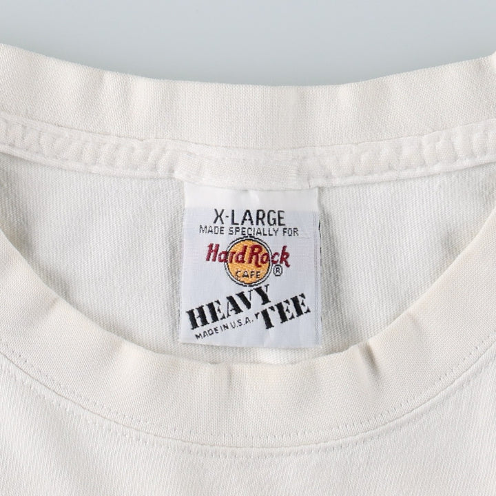 HARD ROCK CAFE Hard Rock Cafe Advertising T-shirt Made in USA Men's XL cotton white type Vintage Second Hand