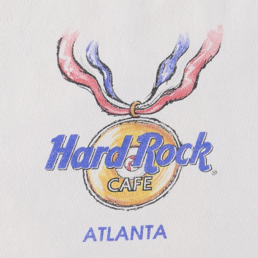 HARD ROCK CAFE Hard Rock Cafe Advertising T-shirt Made in USA Men's XL cotton white type Vintage Second Hand