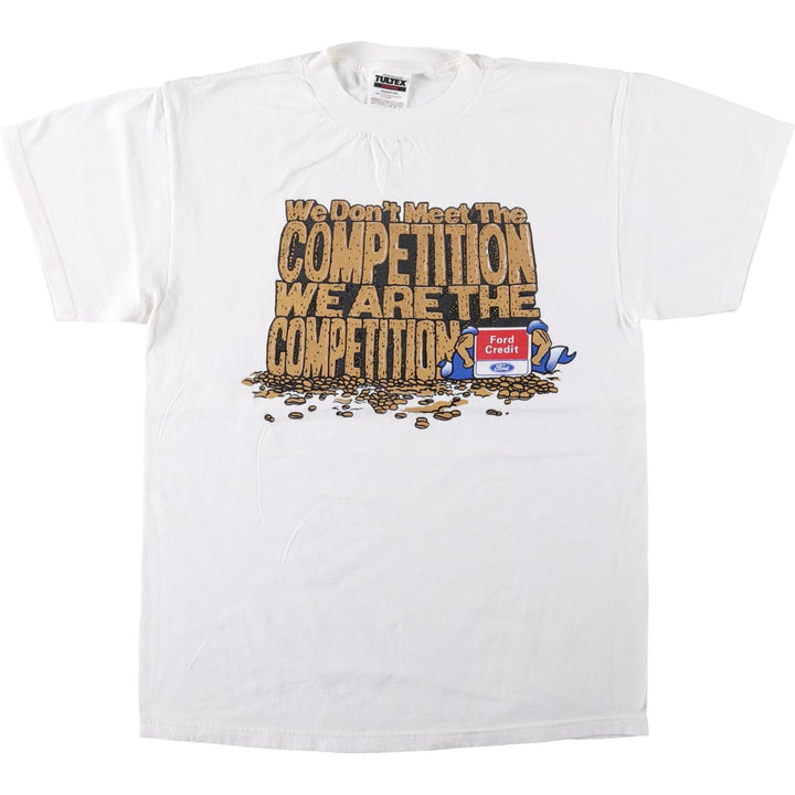 TULTEX Ford Credit Advertising T-Shirt, Men's Size M (equivalent) cotton white type Vintage Second Hand