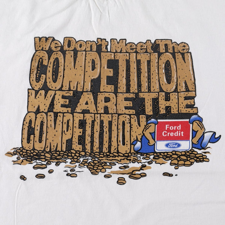 TULTEX Ford Credit Advertising T-Shirt, Men's Size M (equivalent) cotton white type Vintage Second Hand