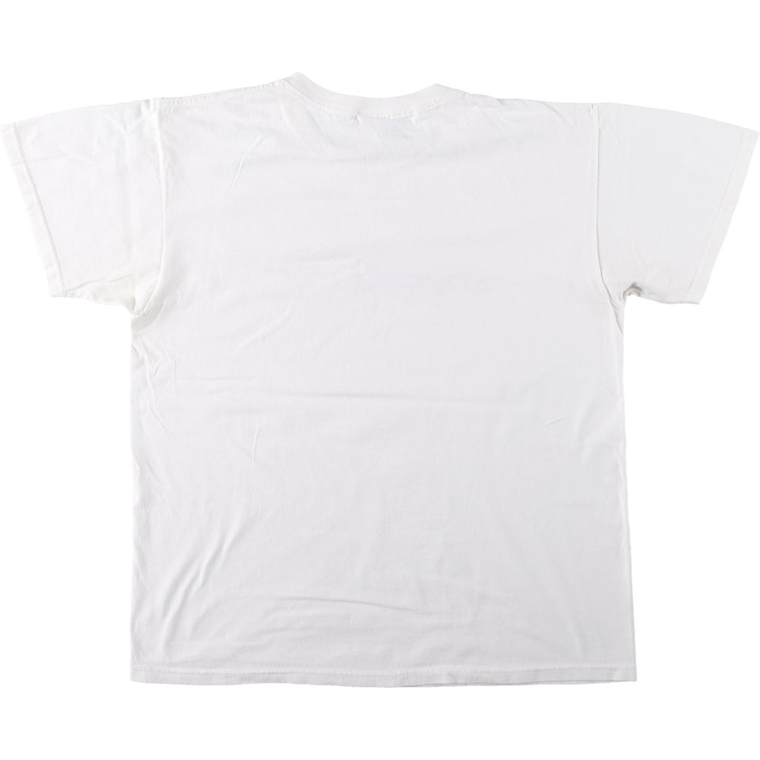 Fruit of the Loom Heavy Cotton Bud Light Advertising T-Shirt (Men's Size L) cotton white type Vintage Second Hand