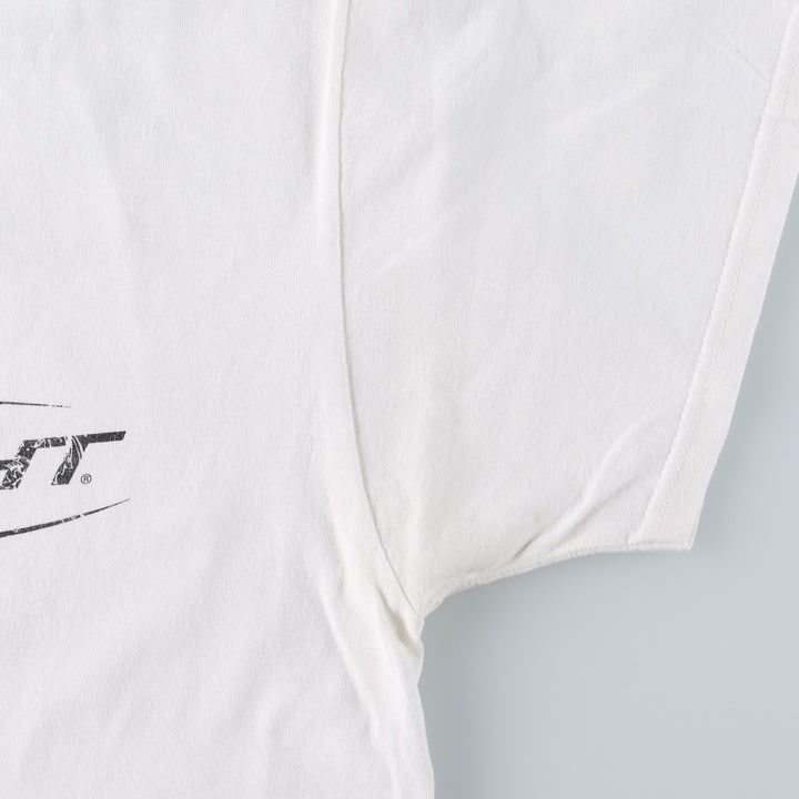 Fruit of the Loom Heavy Cotton Bud Light Advertising T-Shirt (Men's Size L) cotton white type Vintage Second Hand