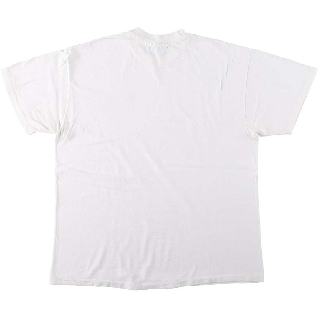 Hanes BEEFY-T CENTURY 21 Advertising T-Shirt, Made in USA, Men's Size L (approx.) cotton white type Vintage Second Hand