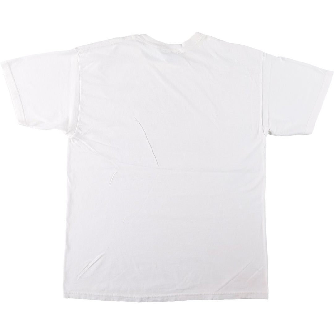 Gildan Budweiser Advertising T-Shirt, Men's Size L (equivalent) cotton white type Vintage Second Hand