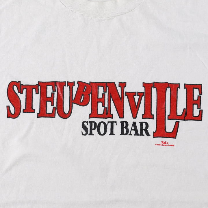 90'S Fruit of the Loom Best Advertising T-Shirt, Made in USA, Men's XL equivalent, Vintage cotton white type Vintage Second Hand