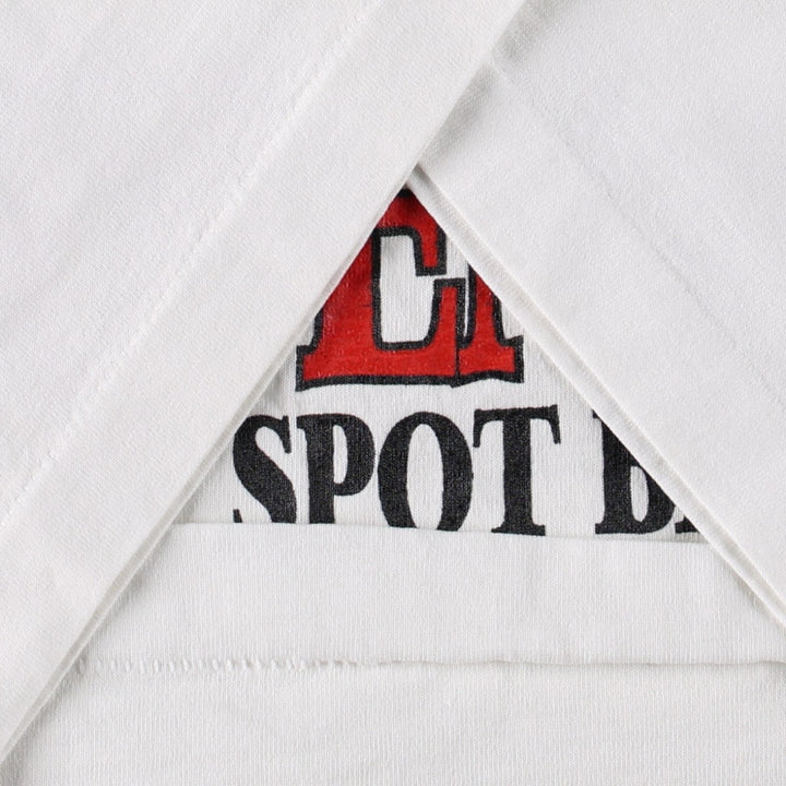 90'S Fruit of the Loom Best Advertising T-Shirt, Made in USA, Men's XL equivalent, Vintage cotton white type Vintage Second Hand