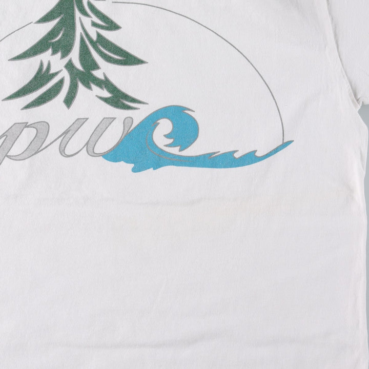 90'S ONEITA POWER-T Sierra Pacific West Advertising T-Shirt, Made in USA, Men's Size L (Equivalent), Vintage cotton white type Vintage Second Hand