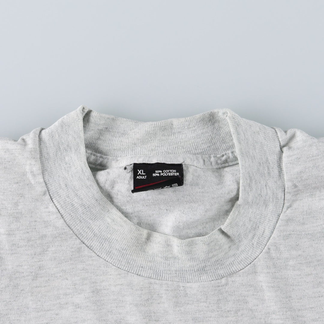 90'S Fruit of the Loom Best Advertising T-Shirt, Made in USA, Men's XL equivalent, Vintage cotton pale white type Vintage Second Hand
