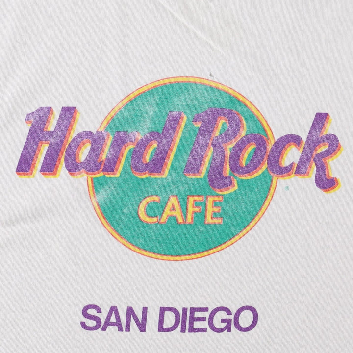 90'S HARD ROCK CAFE Hard Rock Cafe Advertising T-shirt Made in USA Men's XL Vintage cotton white type Vintage Second Hand