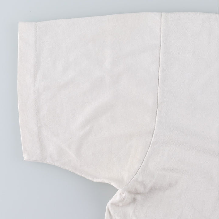 90'S Fruit of the Loom BEST Gekkeikan (Laurel Wreath) Advertising T-Shirt, Made in USA, Men's XL equivalent, Vintage cotton white type Vintage Second Hand