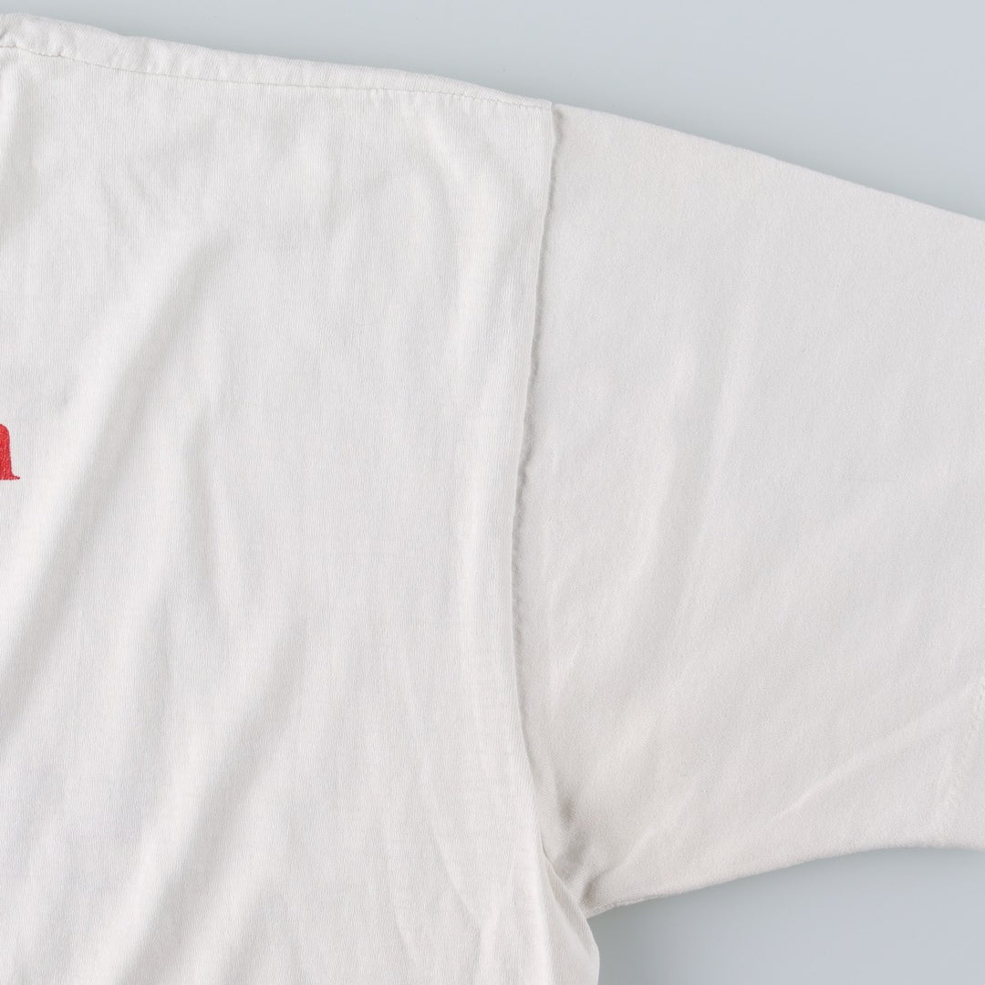 90'S Fruit of the Loom BEST Gekkeikan (Laurel Wreath) Advertising T-Shirt, Made in USA, Men's XL equivalent, Vintage cotton white type Vintage Second Hand