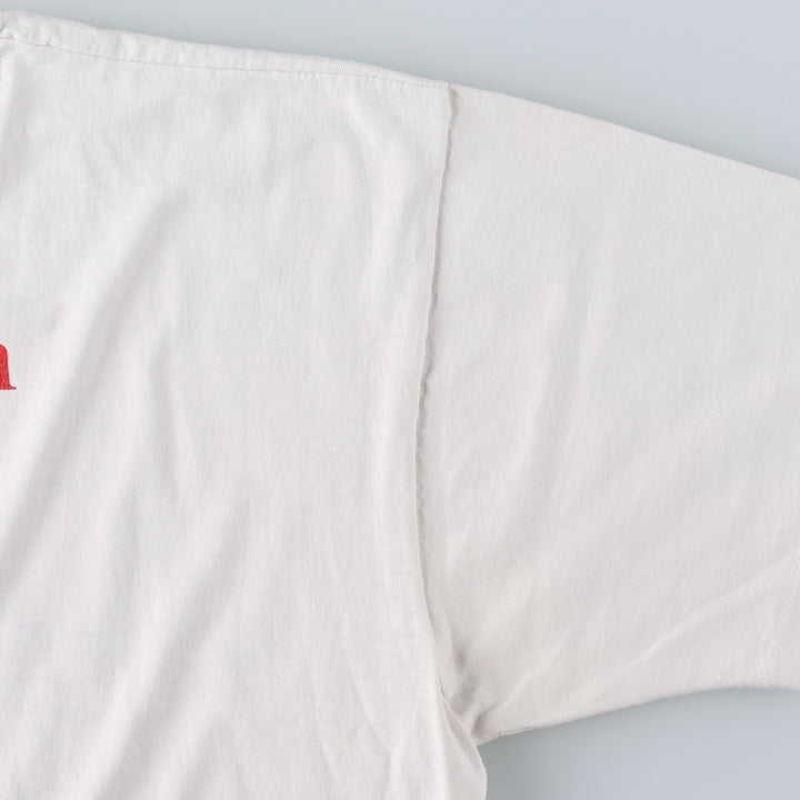 90'S Fruit of the Loom BEST Gekkeikan (Laurel Wreath) Advertising T-Shirt, Made in USA, Men's XL equivalent, Vintage cotton white type Vintage Second Hand