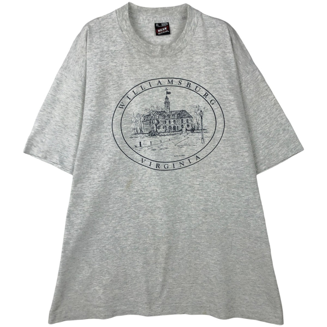 90'S Fruit of the Loom Best Printed T-shirt, Made in USA, Men's XL, Vintage cotton white type Vintage Second Hand
