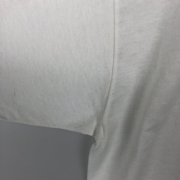 90'S Jerzees American flag print T-shirt, Made in USA, Men's XL equivalent, Vintage cotton white type Vintage Second Hand