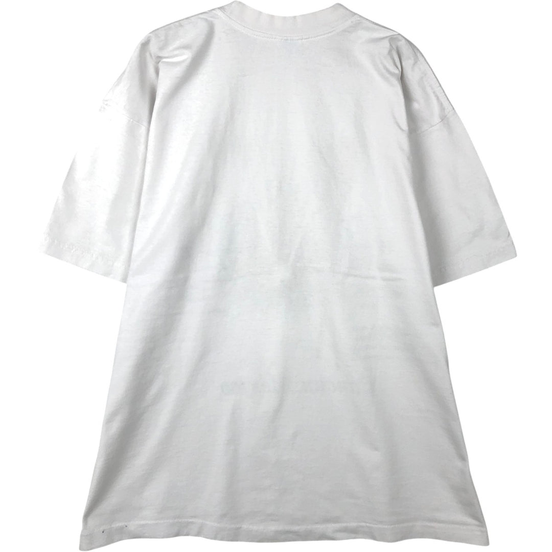 90'S SPLANT Print T-Shirt, Men's XL equivalent, Vintage cotton white type Vintage Second Hand