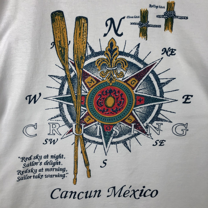 90'S SPLANT Print T-Shirt, Men's XL equivalent, Vintage cotton white type Vintage Second Hand