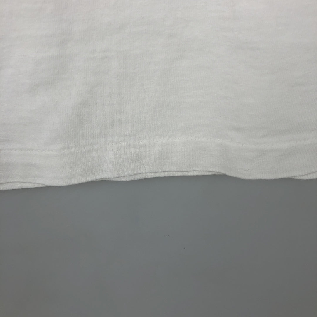90'S LAGEAR Print T-Shirt, Made in USA, Men's Size M (Equivalent), Vintage unclear white type Vintage Second Hand