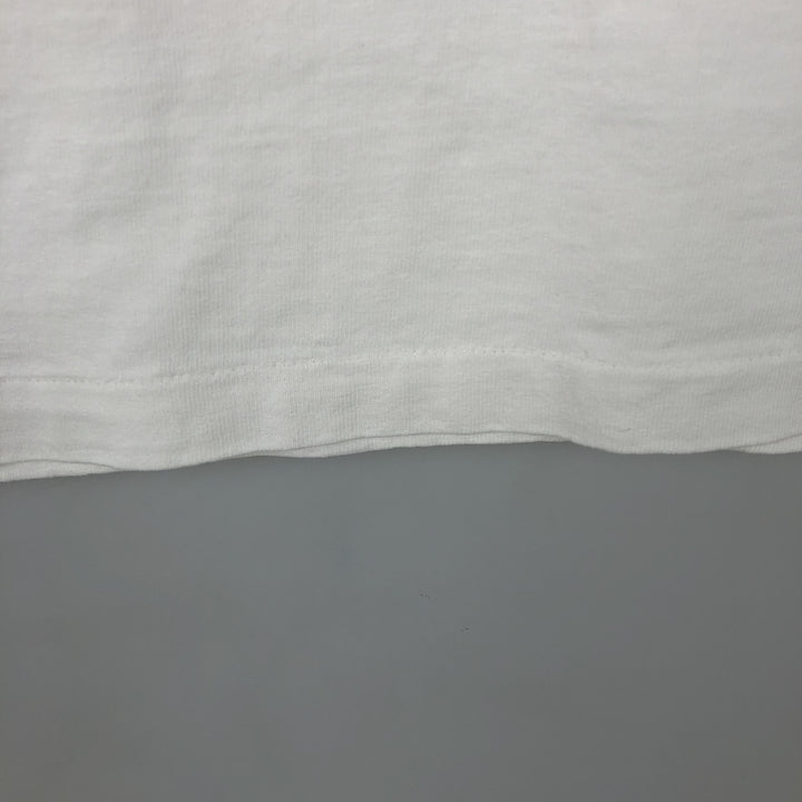 90'S LAGEAR Print T-Shirt, Made in USA, Men's Size M (Equivalent), Vintage unclear white type Vintage Second Hand
