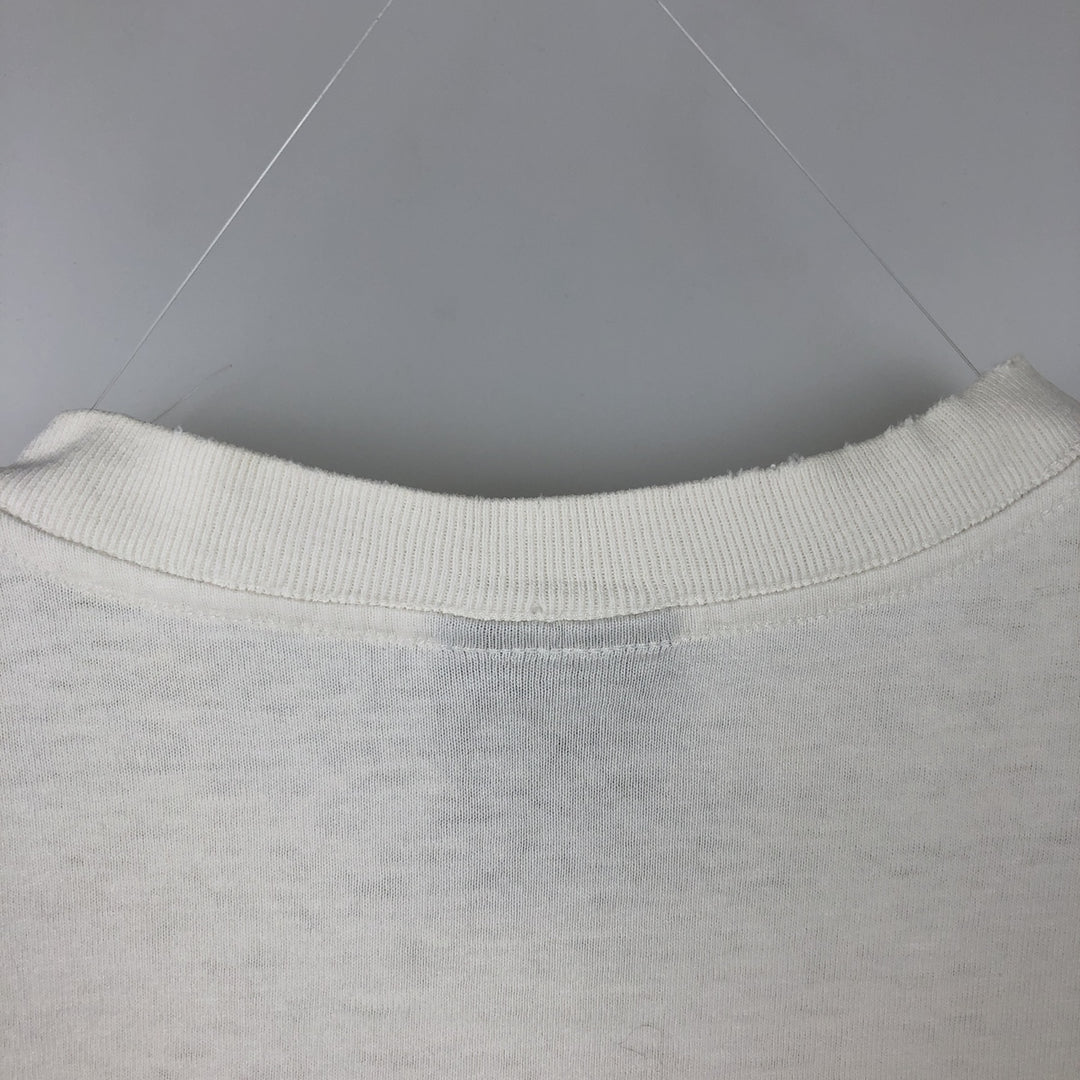 90'S LAGEAR Print T-Shirt, Made in USA, Men's Size M (Equivalent), Vintage unclear white type Vintage Second Hand