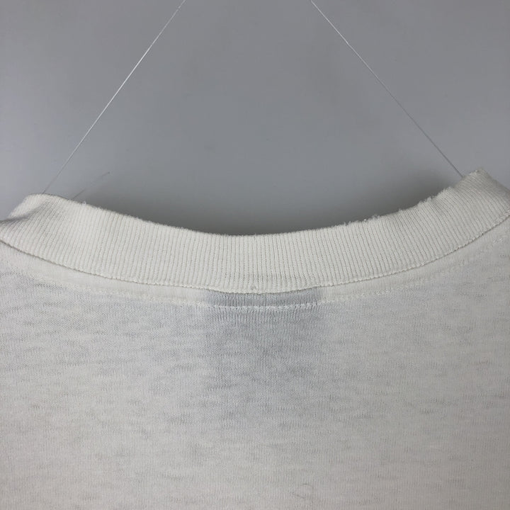 90'S LAGEAR Print T-Shirt, Made in USA, Men's Size M (Equivalent), Vintage unclear white type Vintage Second Hand