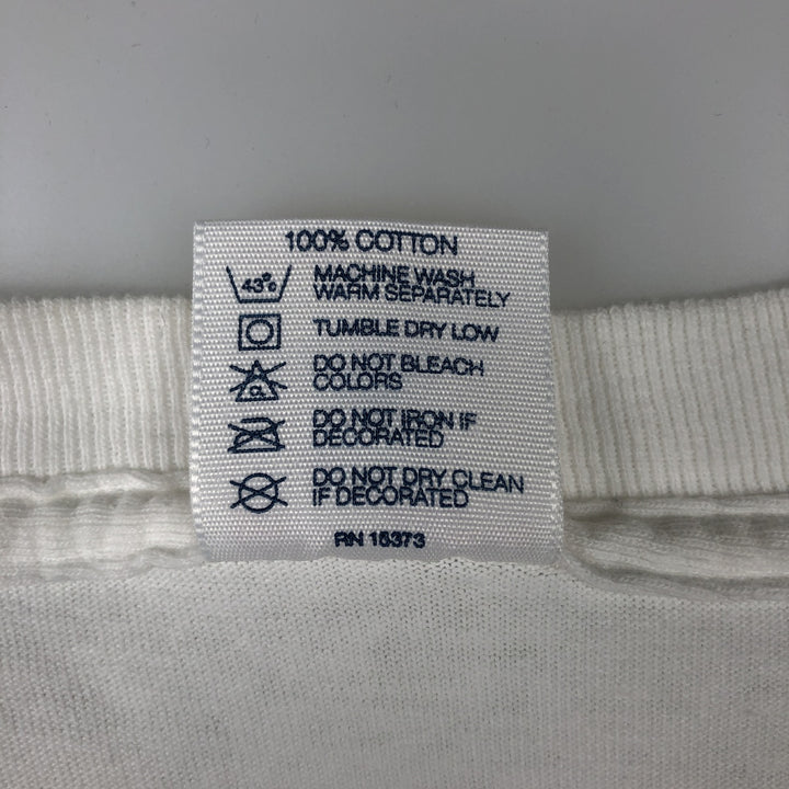 Vintage 90'S Delta DELTA Printed T-shirt, Made in USA, Men's XL cotton white type Vintage Second Hand