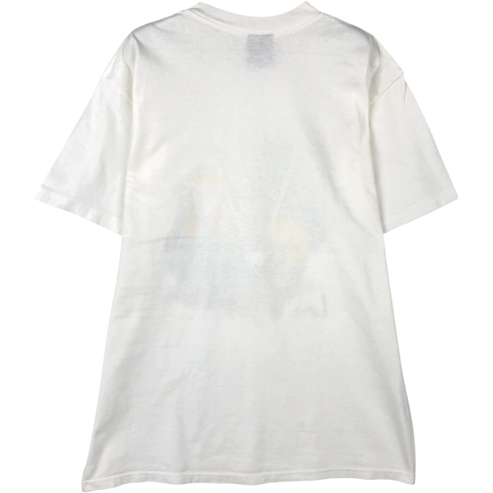 90'S Printed T-Shirt, Made in USA, Men's Size M (Equivalent), Vintage cotton white type Vintage Second Hand