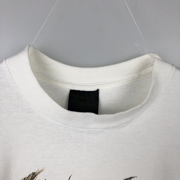 90'S Printed T-Shirt, Made in USA, Men's Size M (Equivalent), Vintage cotton white type Vintage Second Hand