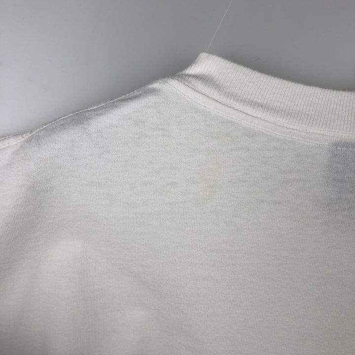 90'S Printed T-Shirt, Made in USA, Men's Size M (Equivalent), Vintage cotton white type Vintage Second Hand