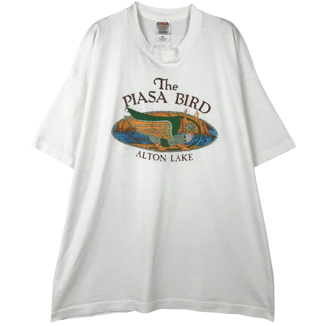 90'S Fruit of the Loom Best Printed T-shirt, Made in USA, Men's XL, Vintage cotton white type Vintage Second Hand
