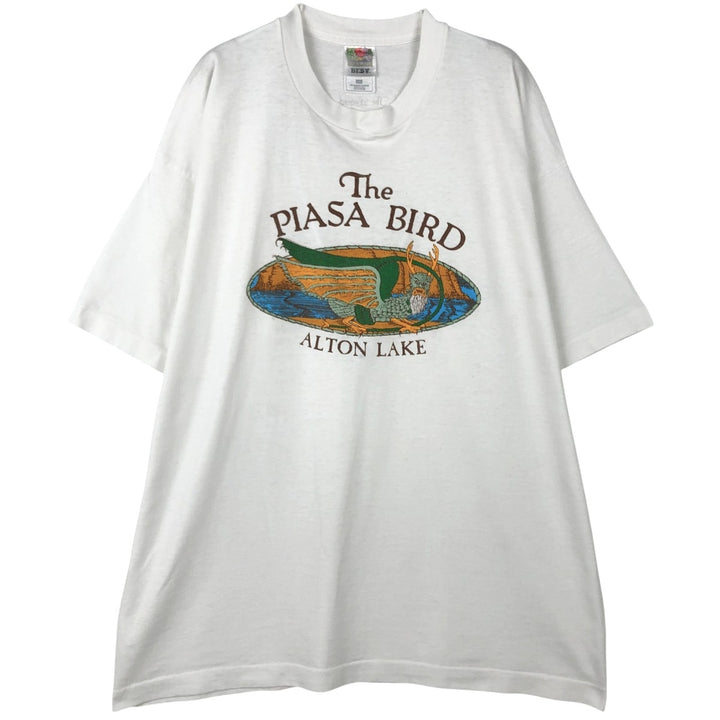 90'S Fruit of the Loom Best Printed T-shirt, Made in USA, Men's XL, Vintage cotton white type Vintage Second Hand