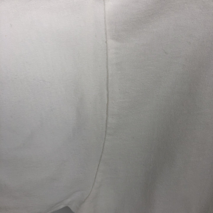 Printed T-shirt, men's size L cotton white type Vintage Second Hand