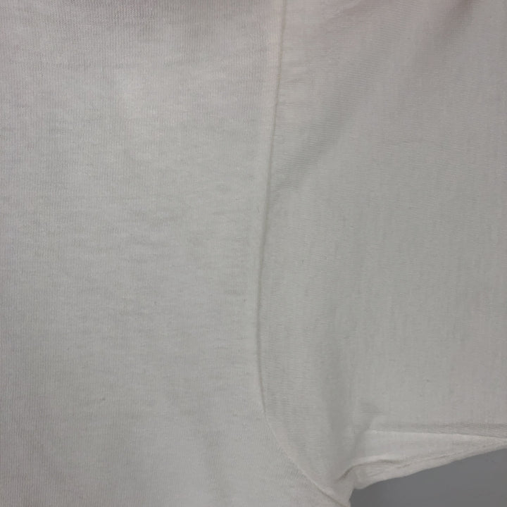 Printed T-shirt, men's size L cotton white type Vintage Second Hand