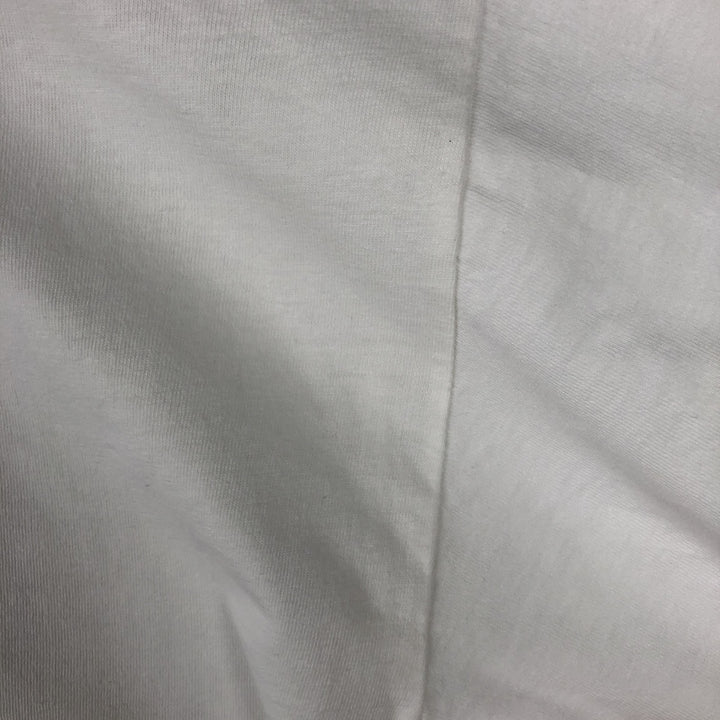 Printed T-shirt, men's size L cotton white type Vintage Second Hand