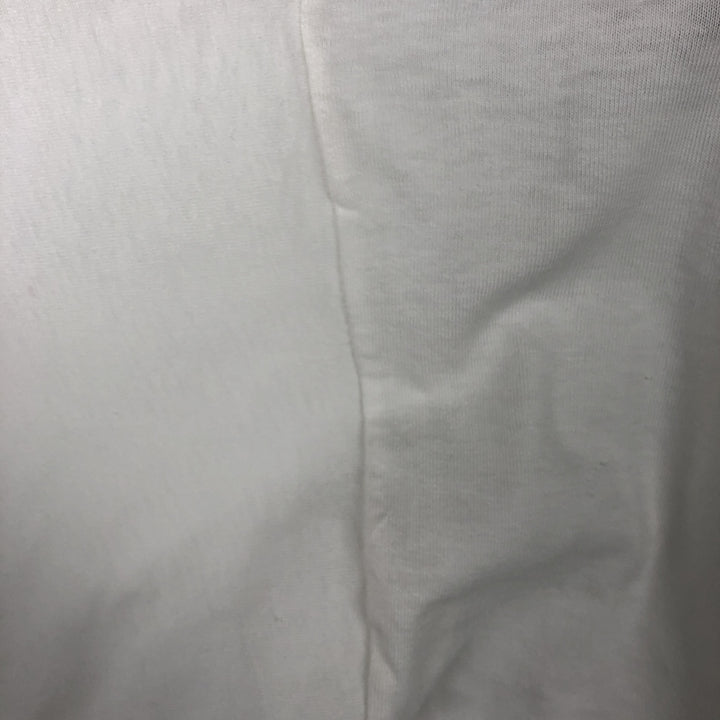 Printed T-shirt, men's size L cotton white type Vintage Second Hand