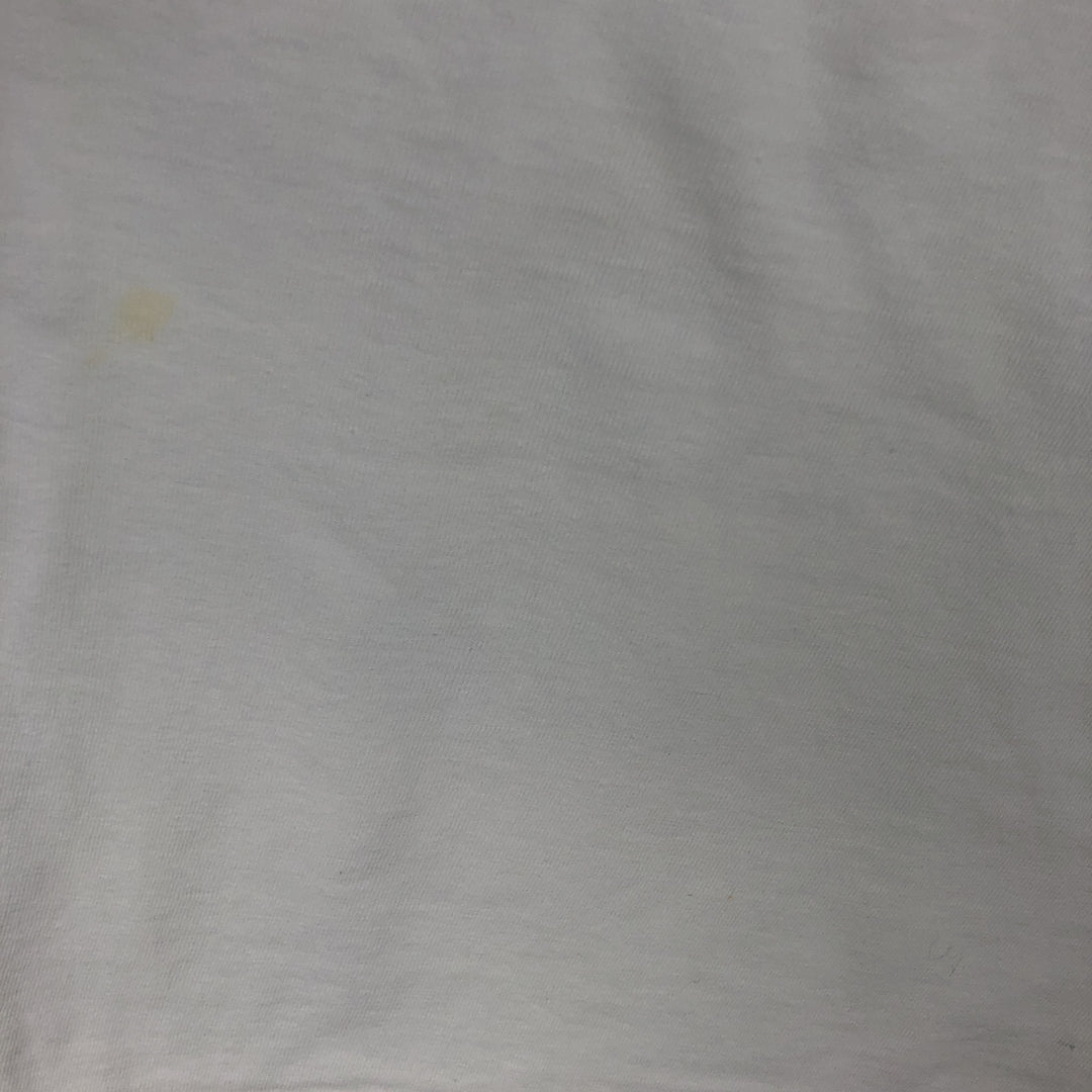 Printed T-shirt, men's size L cotton white type Vintage Second Hand