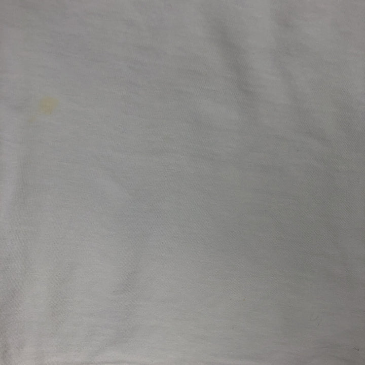 Printed T-shirt, men's size L cotton white type Vintage Second Hand