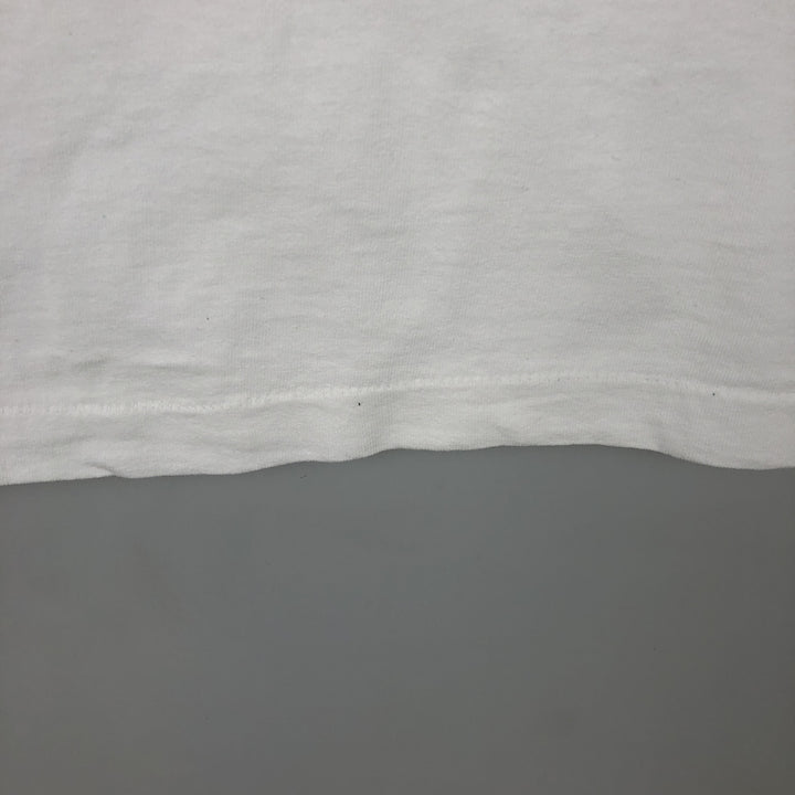 Vintage 90'S Fruit of the Loom print T-shirt, Made in Canada, Men's Size Large cotton white type Vintage Second Hand